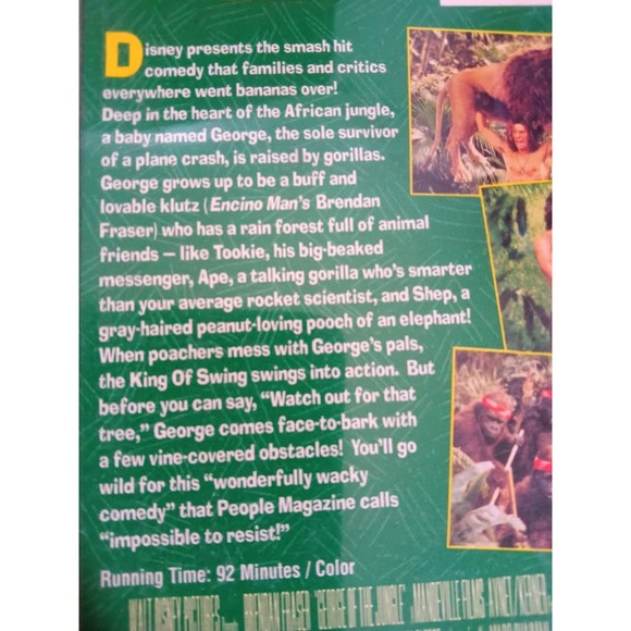 George of the Jungle VHS - Picture 5 of 5